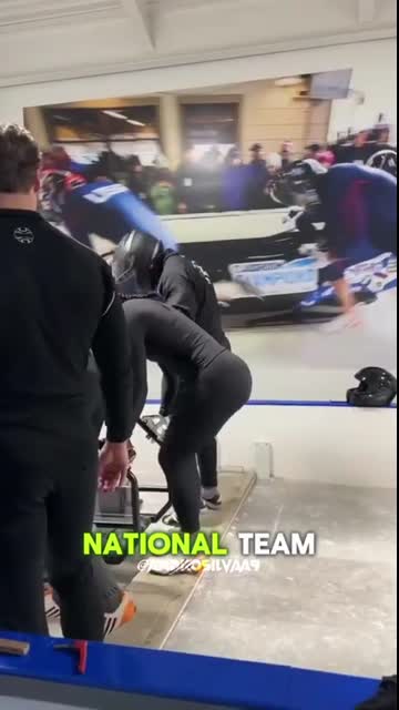 From Track Star to Bobsled Beast ??#bobsleigh #shorts