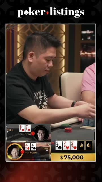 $1 Million Pot Showdown AA vs 87! #tritonpoker #poker #cooler