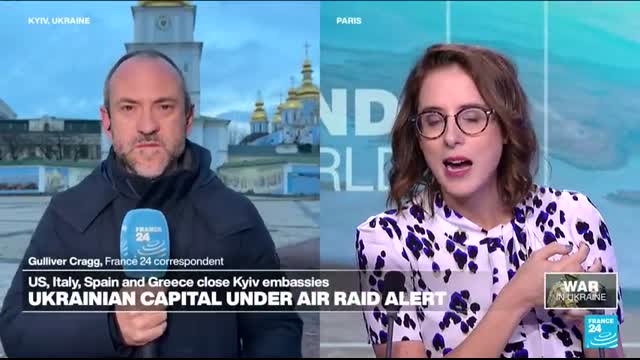 Italy, Spain and Greece follow US in closing Kyiv embassies • FRANCE 24 English