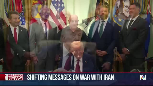 Trump shifts message on Iran war