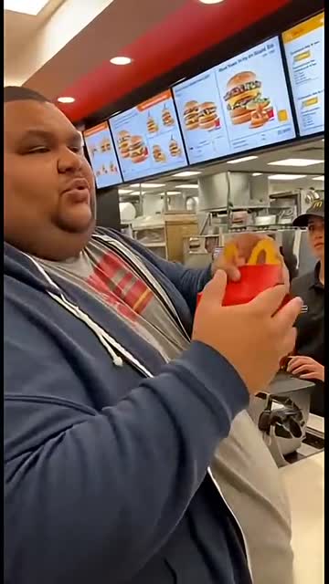 He got mad over happy meal ??#fastfood #funny #shortsfeed