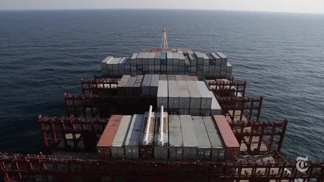 Aboard One of the Biggest Container Ships in the World   The New York Times