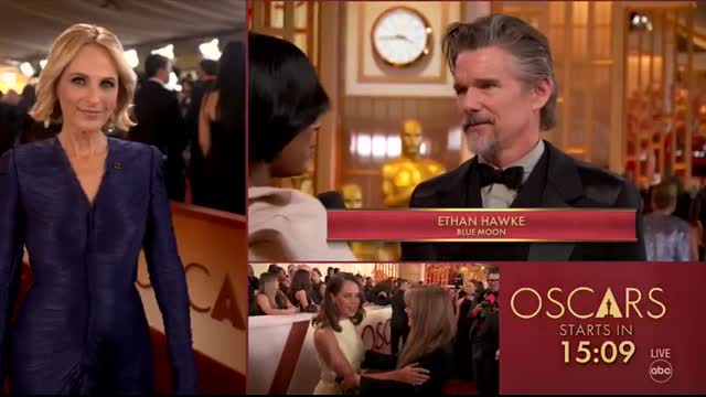 Oscars 2026 Ethan Hawke makes red carpet arrival