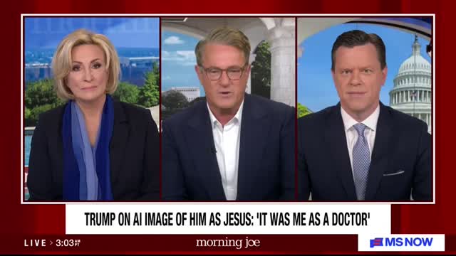 'Not even close' Joe laughs at Trump's claims he thought AI image was him as a doctor, not Jesus