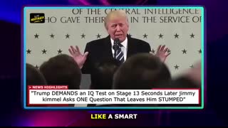Trump DEMANDS an IQ Test — 13 Seconds Later, Jimmy Kimmel Asks ONE Question That Leaves Him STUMPED
