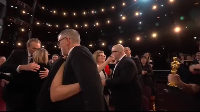 ONE BATTLE AFTER ANOTHER Accepts the Oscar for Best Picture