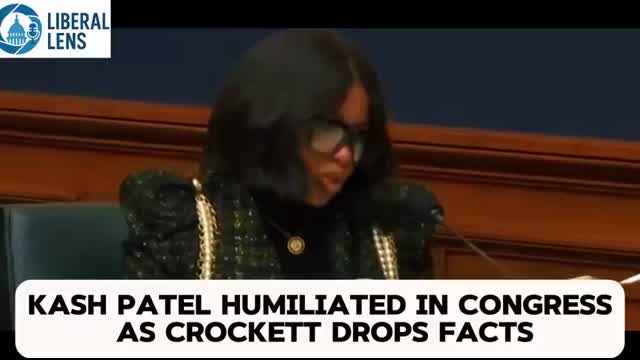 Kash Patel HUMILIATED in Congress as Crockett Drops Facts