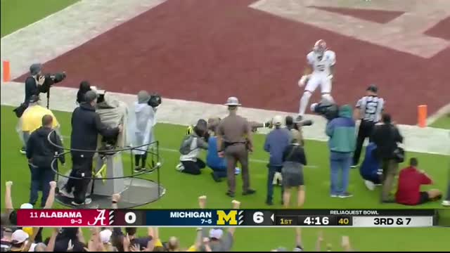 Reliaquest Bowl Alabama Crimson Tide vs. Michigan Wolverines   Full Game Highlights   ESPN CFB