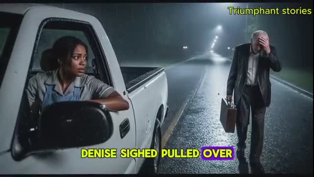 Poor Black waitress Helped an old Man walking in the Rain — The Next Day, He Helped her save her Job