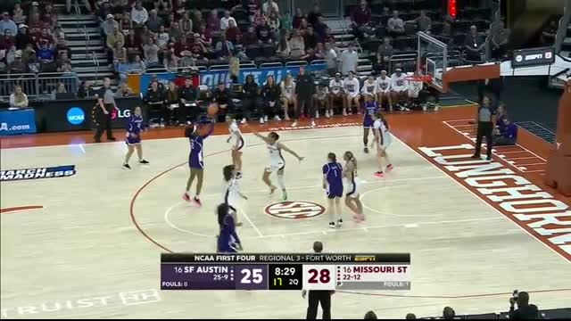First Four Stephen F. Austin Ladyjacks vs. Missouri State Bears   Full Game Highlights   ESPN CBB