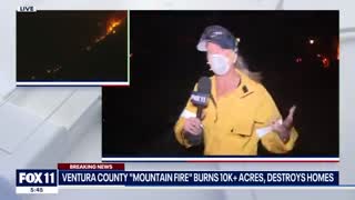 Firefighters 'out of water' fighting Mountain Fire in Camarillo
