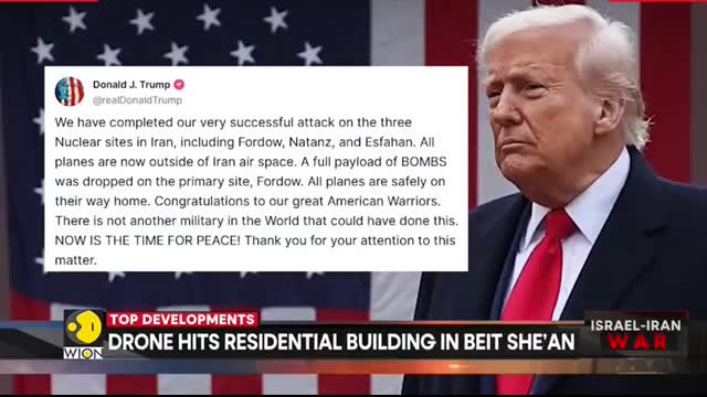 BREAKING   US Strikes Iran Three Nuclear Facilities Including Fordow Bombed   Israel-Iran War