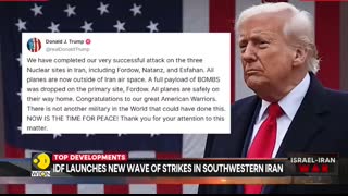 BREAKING   US Strikes Iran Three Nuclear Facilities Including Fordow Bombed   Israel-Iran War