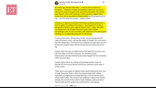 'Enough of reckless misconduct!’ Hegseth moves to demote Sen. Kelly over ‘seditious’ military video