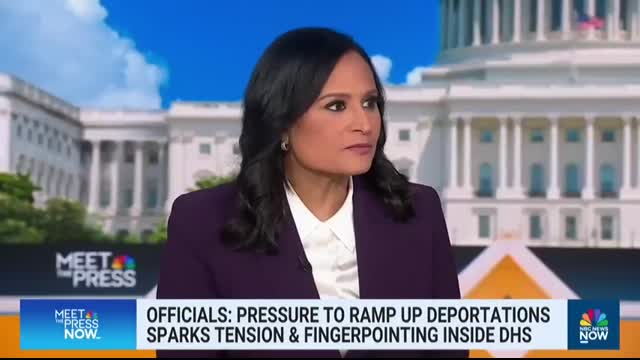 Noem and Lewandowski ‘pointing fingers’ amid pressure to ramp up immigration enforcement