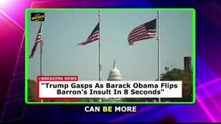 Trump Gasps as Barack Obama Flips Barron’s Insult in 8 Seconds