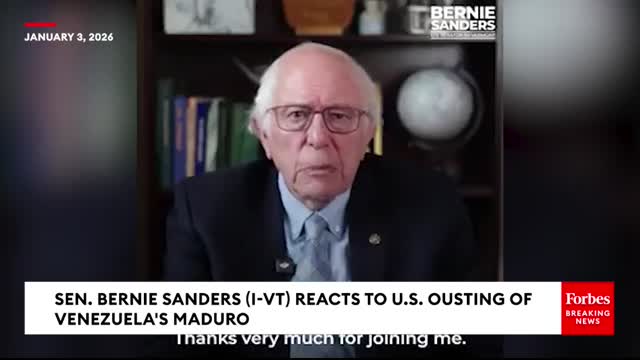 Sanders 'Trump Is Failing In His Job To Run' The US—'He Should Not Be Trying To Run Venezuela'