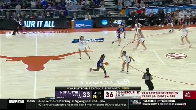 Missouri State vs. Stephen F. Austin - First Four NCAA tournament extended highlights