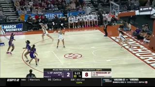 Missouri State vs. Stephen F. Austin - First Four NCAA tournament extended highlights