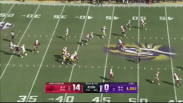 Arkansas Razorbacks vs. LSU Tigers   Full Game Highlights   ESPN College Football