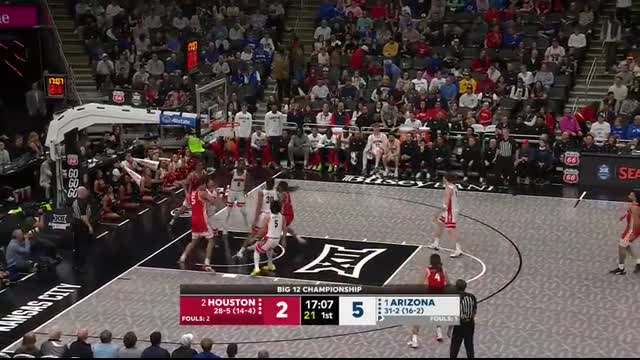 Big 12 Championship： Houston Cougars vs. Arizona Wildcats ｜ Full Game Highlights ｜ ESPN CBB