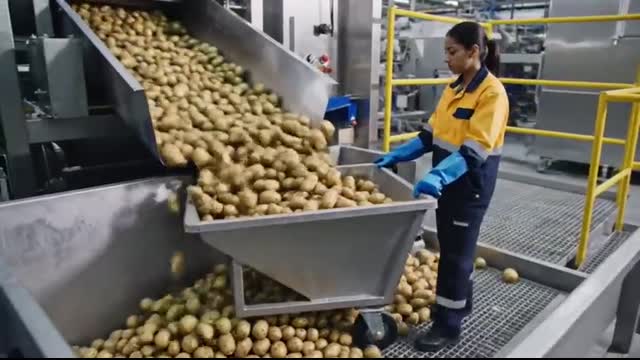 Inside a Modern Potato Chip Factory How Chips Are Made (Full Process)