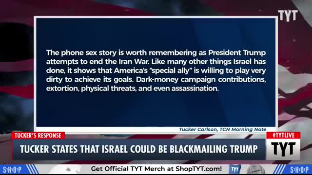 Tucker Carlson Says Trump Is Being BLACKMAILED!