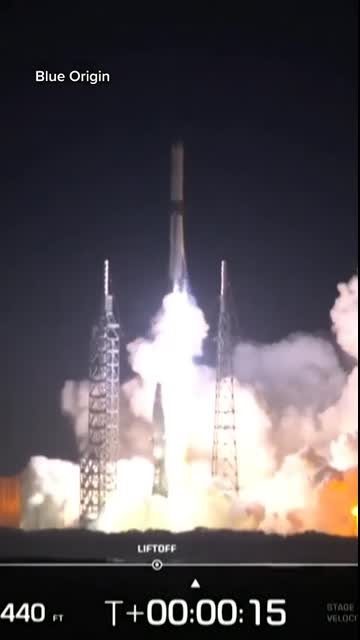 Blue Origin's first New Glenn rocket reaches orbit, misses booster landing