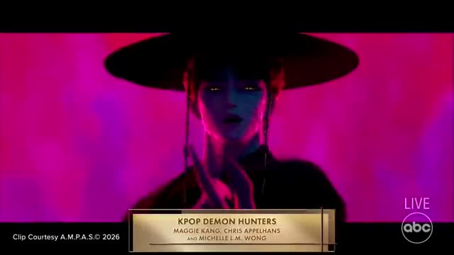 Oscars 2026 'KPop Demon Hunters' wins Best Animated Feature Film