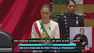 Mexico swears in first female president, Claudia Sheinbaum