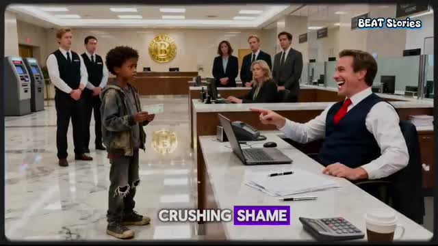 Black Kid in Worn-Out Shoes Went to Bank to Check Account — Manager Laughed Until He Saw the Balance