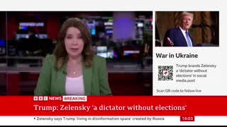 Trump calls Zelensky a 'dictator' as he hits back at 'disinformation' criticism   BBC News