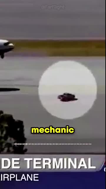 Airport Worker RISKS Life To Save Airplane ?✈️