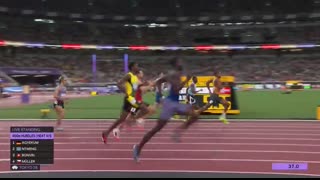 Rai Benjamin flies past competition from lane 9 to win 400m hurdles heat at worlds   NBC Sports