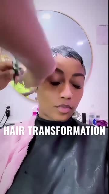 Hair transformation #pixie #fingerwaves #shorthair #adrianniedavrose #fyp #foryourpage