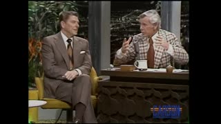 Ronald Reagan Sits Down with Johnny   Carson Tonight Show