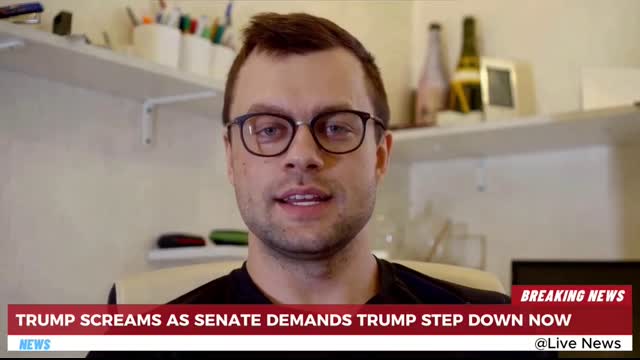 Trump SCREAMS as Senate DEMANDS Trump STEP DOWN NOW
