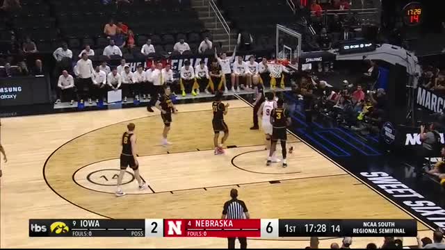 Iowa vs. Nebraska - Sweet 16 NCAA tournament extended highlights