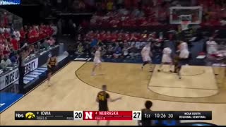 Iowa vs. Nebraska - Sweet 16 NCAA tournament extended highlights