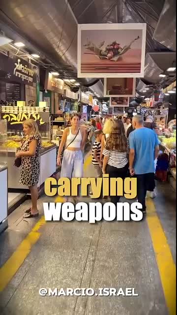 Why Civilians carry Weapons in the streets #israel #IDF #Jerusalem