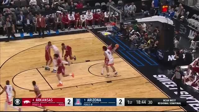 Arizona vs. Arkansas - Sweet 16 NCAA tournament extended highlights