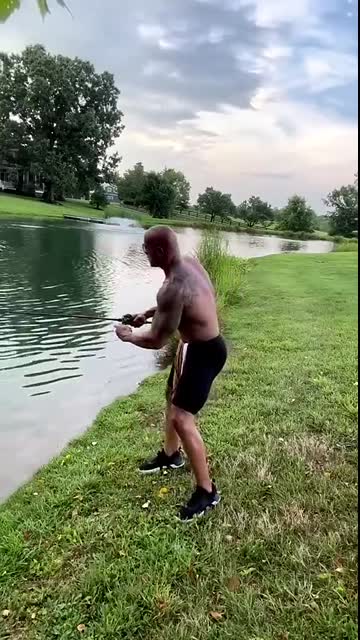 The Rock caught a HUGE FISH ? (via The Rock IG) #shorts