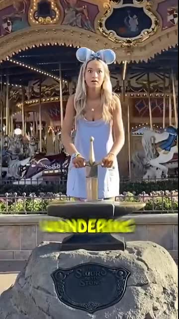 How To Pull The Sword Out In Disney Land ?