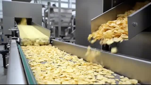 Inside a Pringles Production Line From Raw Potatoes to Stacked Potato Crisps (Full Process)