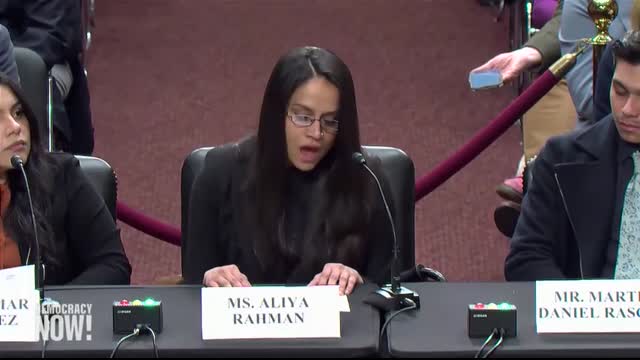 DHS Assault Victim Aliya Rahman Arrested at State of the Union Address