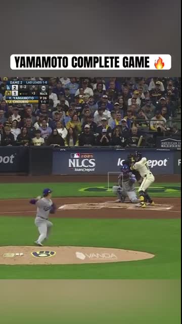 Yamamoto dealing in Game 2 of the NLCS ?