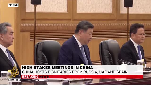 China hosts Russia, UAE and Spain for meetings on Hormuz blockade and war on Iran