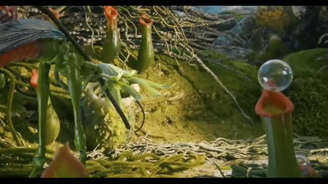 Magical realistic film against the bio-industry   Stop motion short 'Red-end and the Factory Plant'