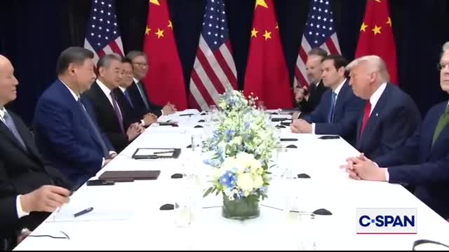 President Trump meets with Chinese President Xi