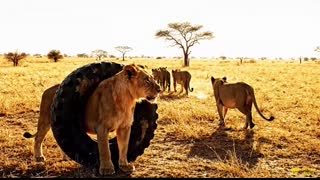 A Man Discovers a Lion Dying for 2 Years Trapped in a Tire. Then Their Incredible Story Begins!